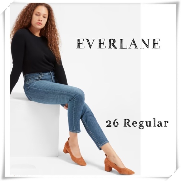 EVERLANE High Rise Skinny Legs Jeans in light Washed Size 26 Regular - Picture 1 of 9